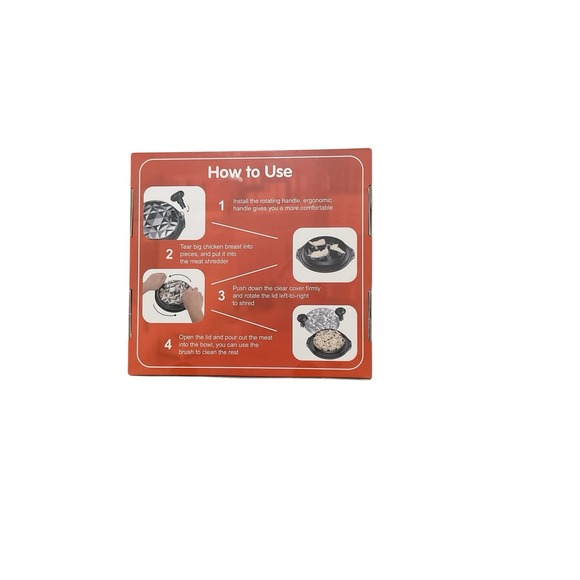 Chicken Shredder Tool Twist Large - 10'' Pro Meat Shredders for Chicken Breast - Picture 3 of 3